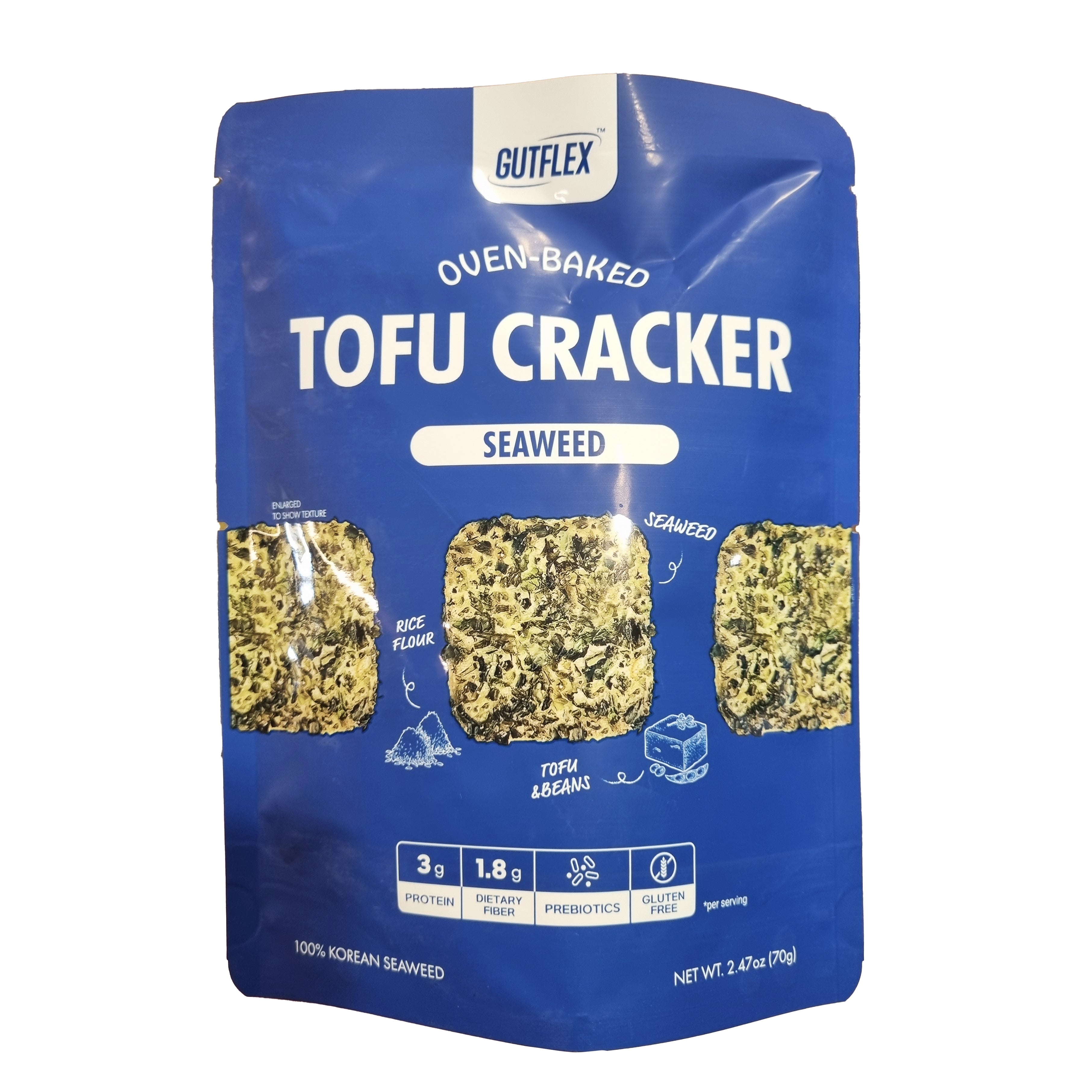 GUTFLEX Tofu cracker seaweed 두부크래커 파래김 70g