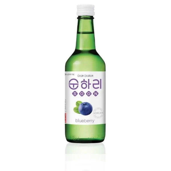 LOTTE Chum Churum Soonhari Blueberry 순하리 블루베리 360ml