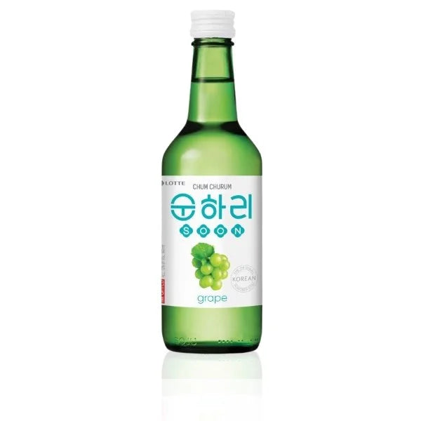 LOTTE Chum Churum Soonhari Green Grape 순하리 청포도 360ml