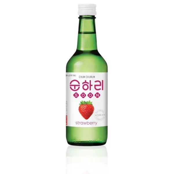 LOTTE Chum Churum Soonhari Strawberry 순하리 딸기 360ml