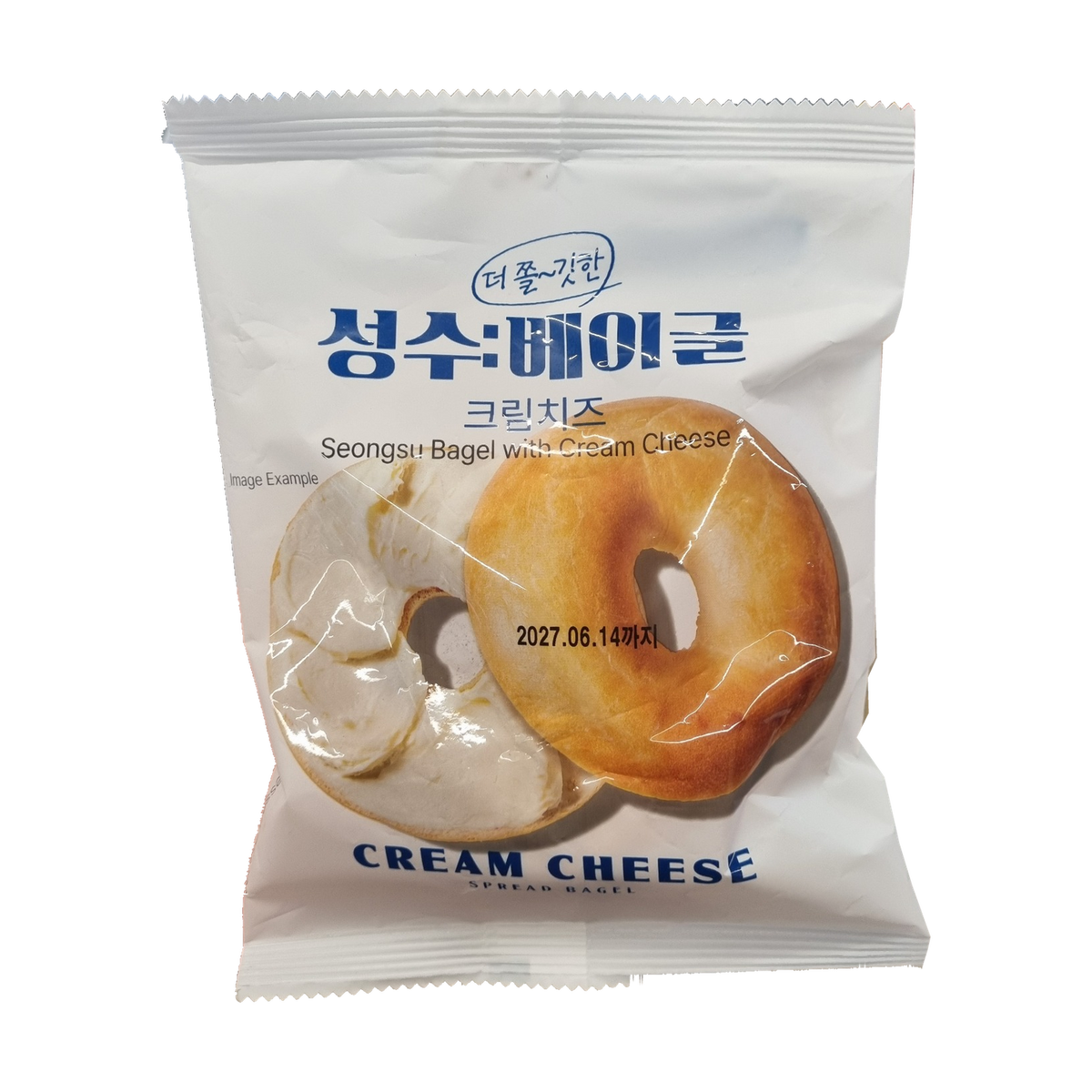 GS25 Seongsu Bagel Cream Cheese Plain 성수 베이글 크림치즈 플레인 100g