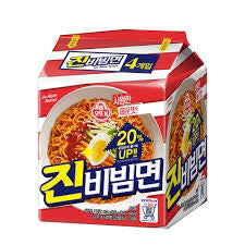 OTTOGI Jin Bibim Ramen Multi 오뚜기 진비빔면 멀티 156G*4