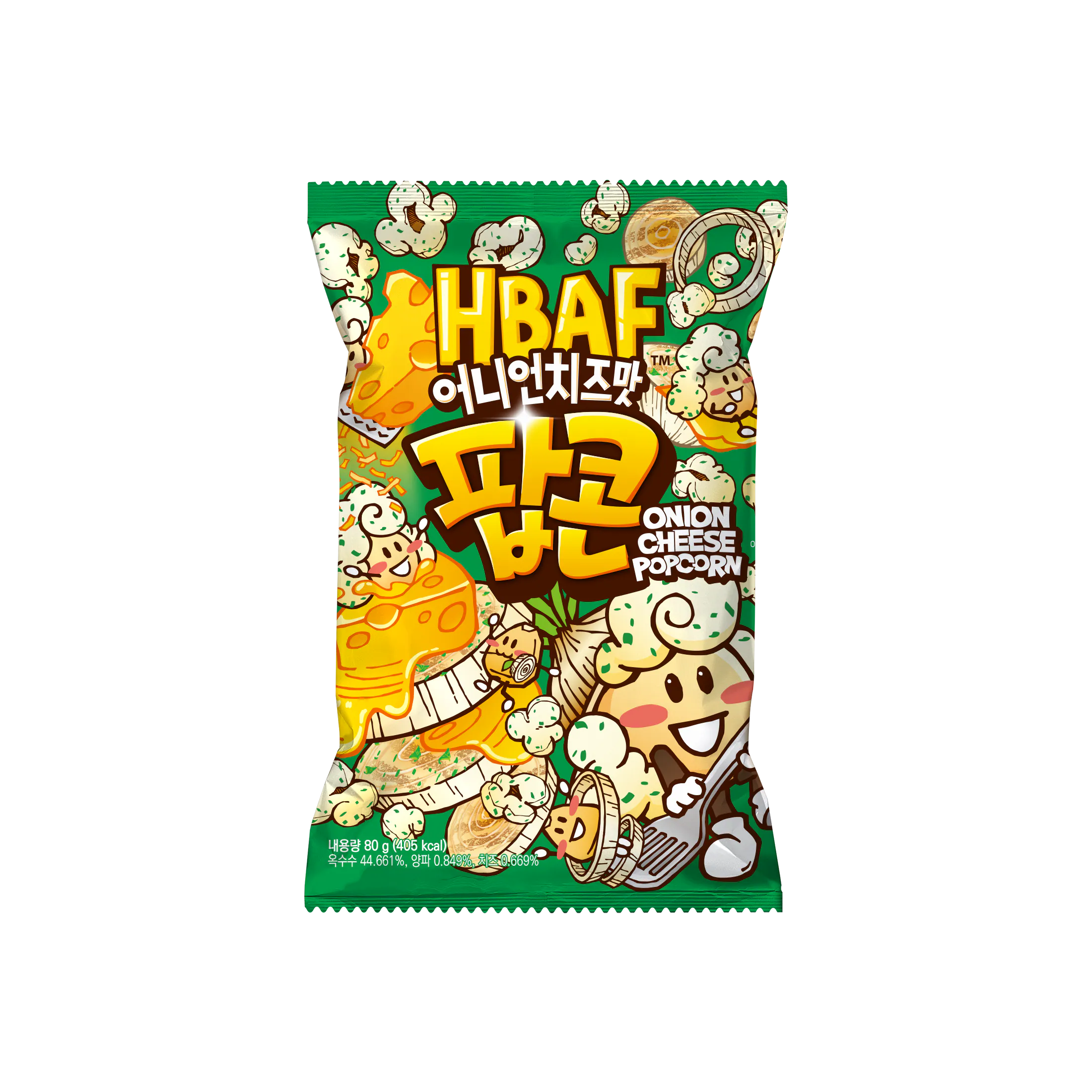 HBAF Onion cheese popcorn 어니언 치즈맛 팝콘 80g