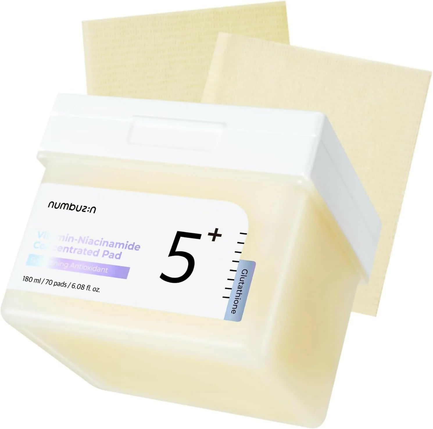 NUMBUZIN  No5 glutathione vitamin concentrated toner pads 5번 글루타치온C 흔적 필름패드 180ml / 70pads