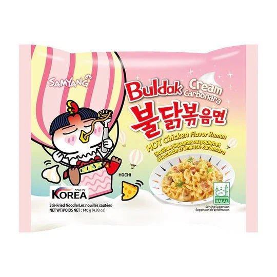 SAMYANG Cream Carbonara Hot Chicken Noodle 크림까르보불닭볶음면